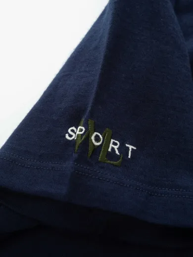 Bilde av WoolLand Skorve merino T shirt kids Blue Ink